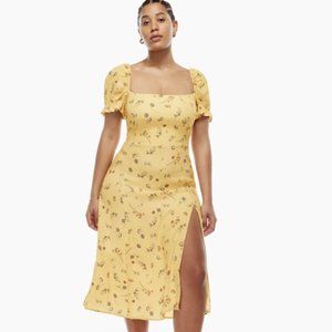 Aritzia Winnie Frannie Dress in Spring Medley Yellow Size 0
